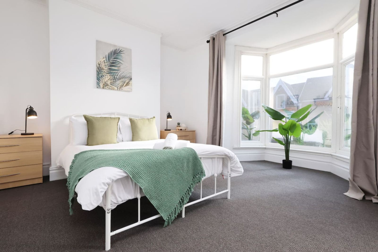 A KG-managed bedroom, staged and photographed at our cost